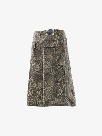 Vintage Leopard Cargo Shorts