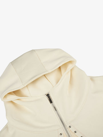 Star Stud Zip-Up Hoodie