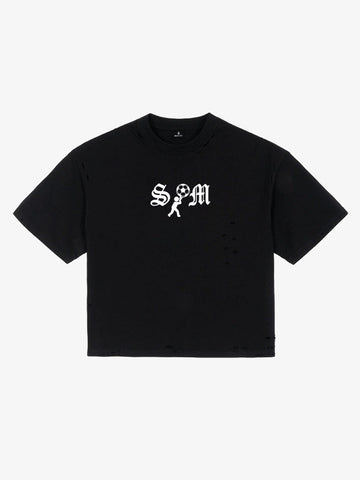 SM Soccer Graphic Distressed T-Shirt 