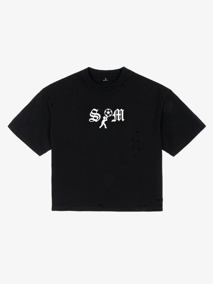 SM Soccer Graphic Distressed T-Shirt 