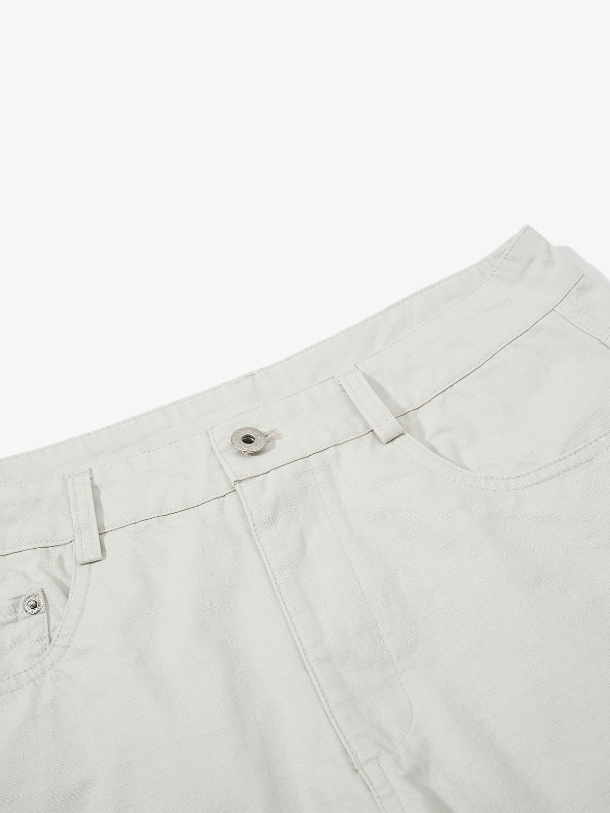 Detachable Back Panel Riveted Pants