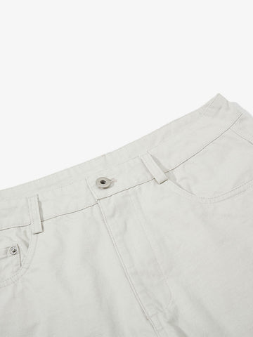 Detachable Back Panel Riveted Pants