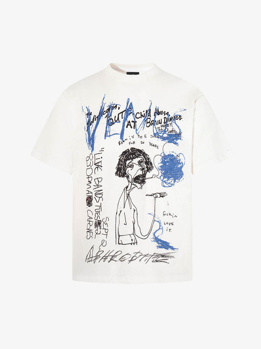 Abstract Hand-Painted Graphic T-Shirt