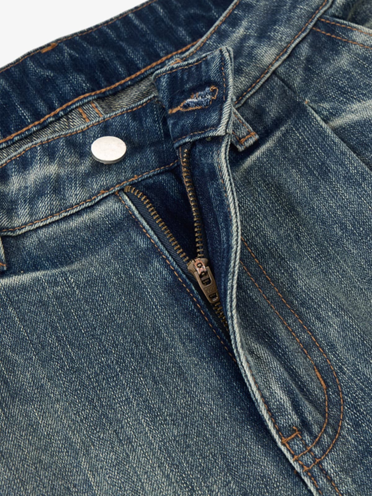 Vintage Pleated Fade Baggy Jeans 