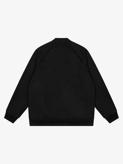 Suede Patchwork Sweatshirt