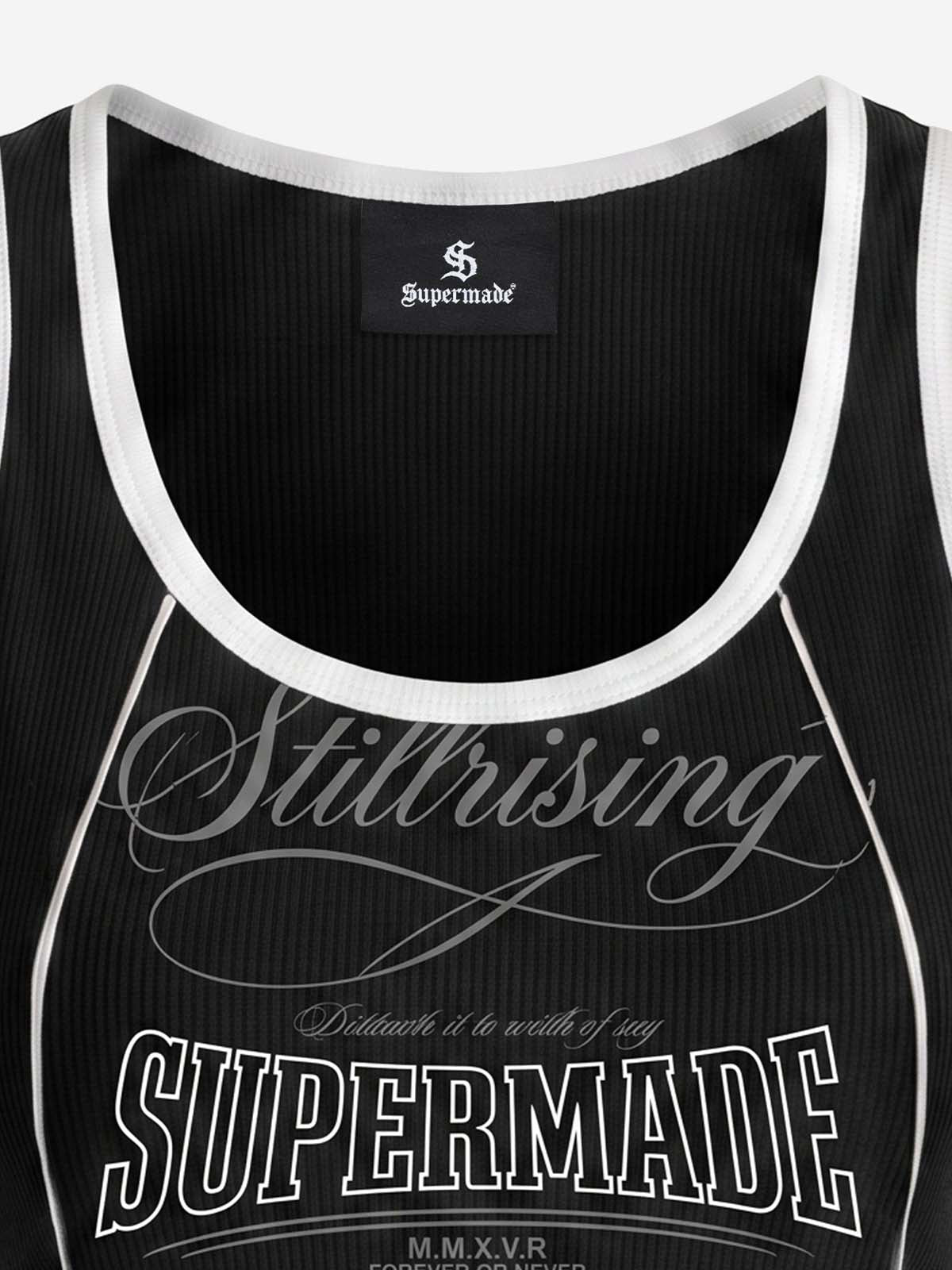 Number Logo Color Block Vest