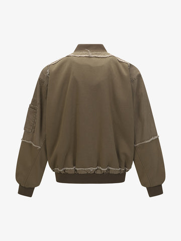 Raw Edge Deconstructed MA-1 Bomber Jacket 