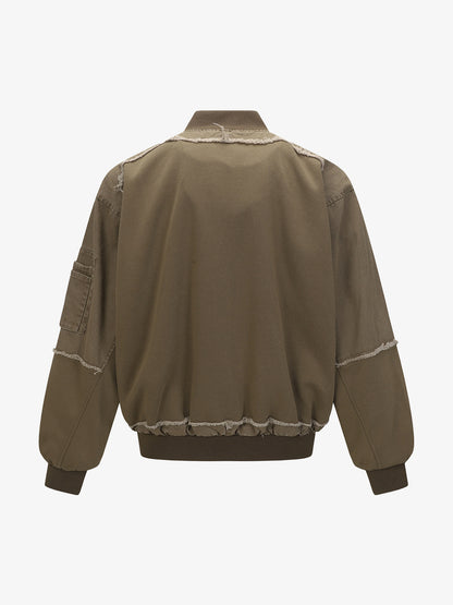 Raw Edge Deconstructed MA-1 Bomber Jacket 