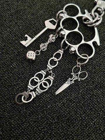 Knuckle Duster Multi-Charm Keychain
