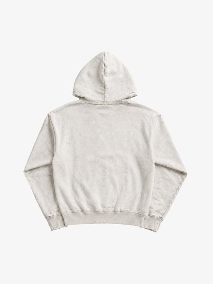 Cropped Flag Zip Hoodie