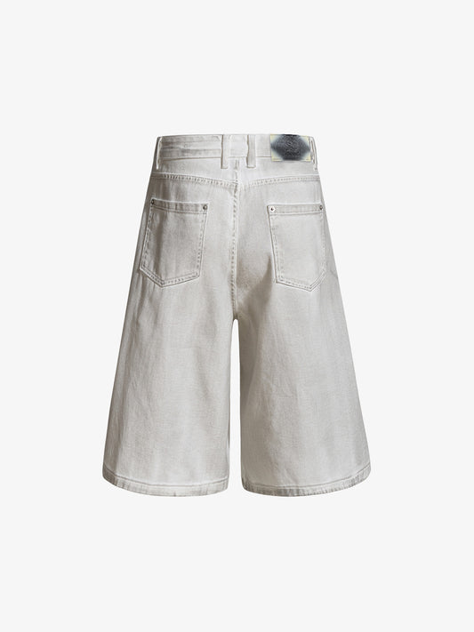 Mud-Washed Pocket Denim Jorts