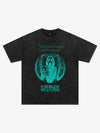 Vintage Washed Distorted Graphic T-Shirt 