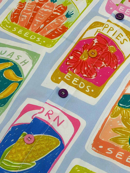 Vintage Seed Packet Cuban Shirt