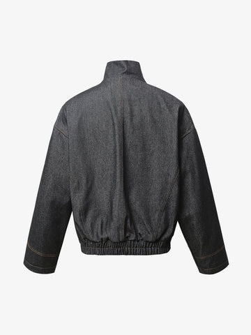 Washed Cropped Workwear Jacket