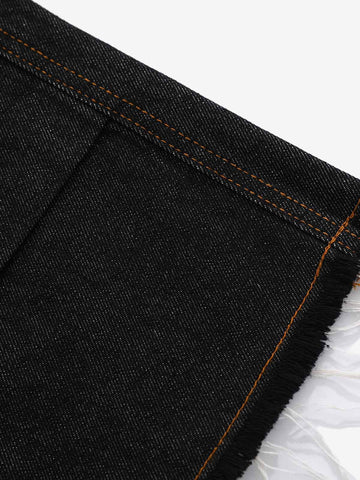 Vintage Contrast Stitch Cargo Shorts 