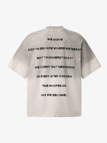 Vintage Wash Mock Neck Graphic T-Shirt