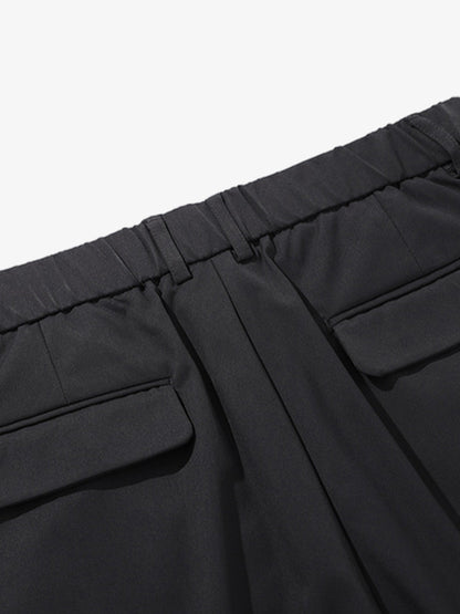 Pleated Drape Bootcut Suit Pants - 2588 