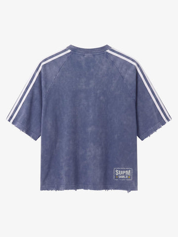 Vintage Washed Number 7 Badge Graphic T-Shirt 