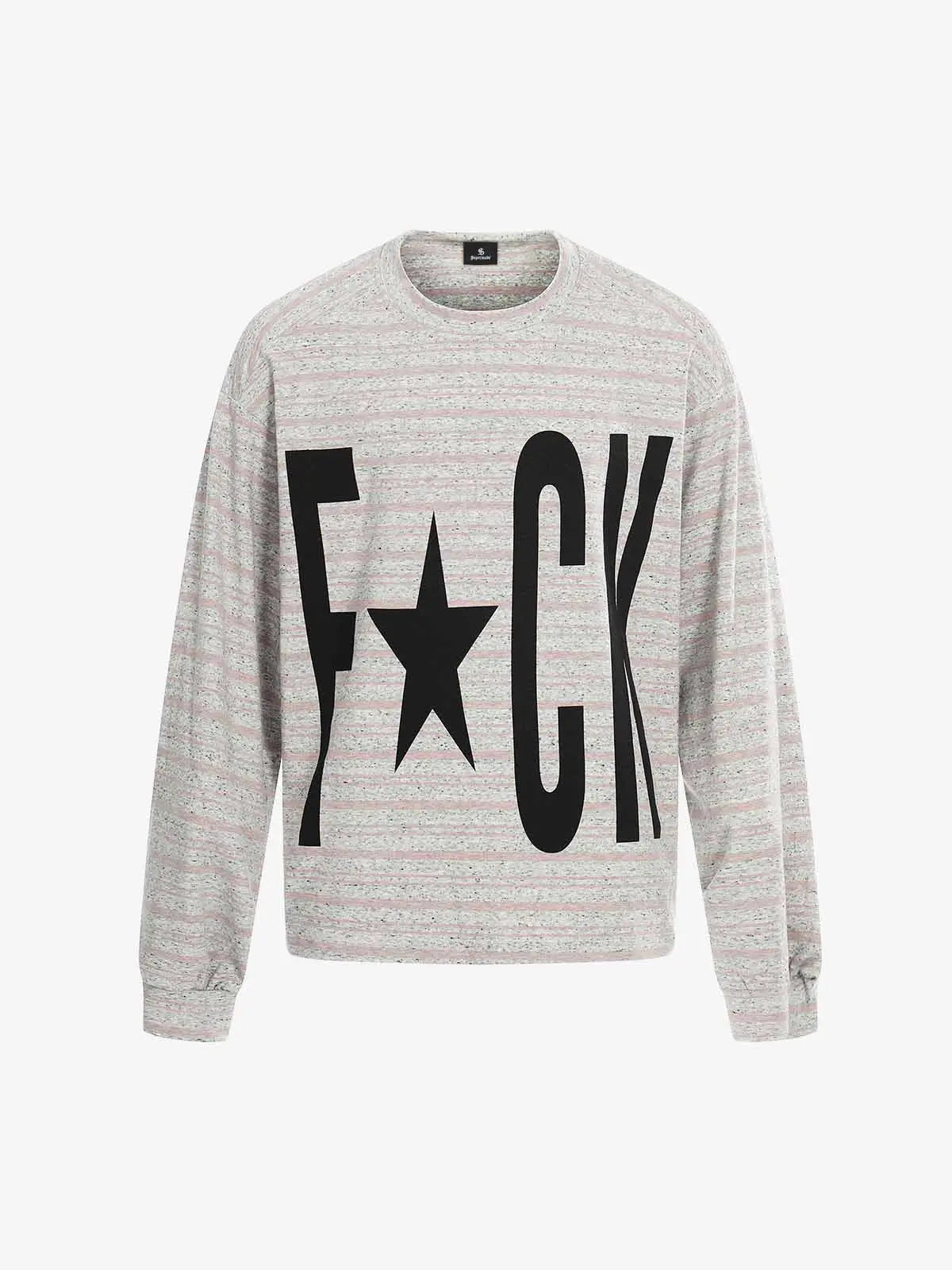 Graphic Letter Star Print Long Sleeve T-Shirt 