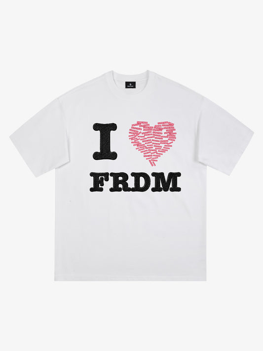 Embroidered Heart Graphic Tee