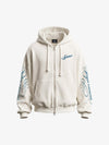 Waffle Knit Hooded Sweatshirt