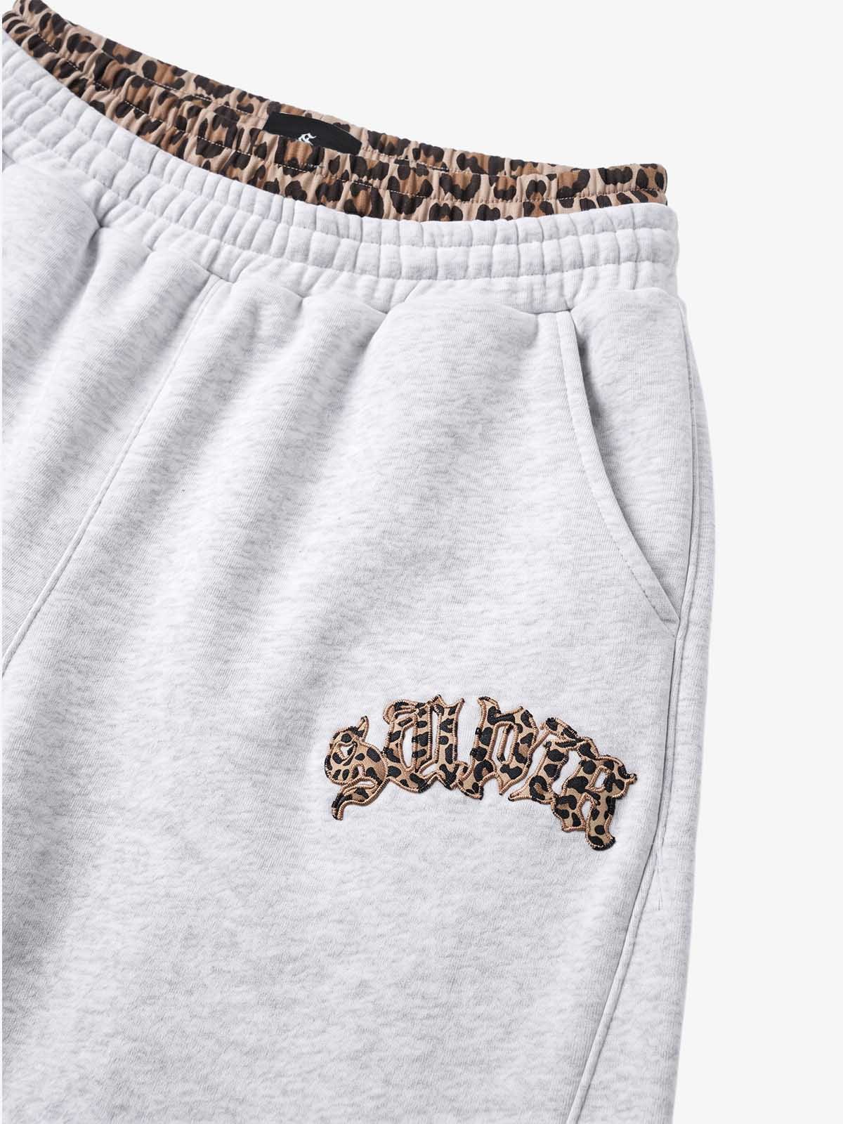 Leopard Patchwork Hoodie & Trousers Set