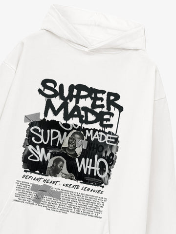 Trendy Retro Graffiti Character Hoodie 