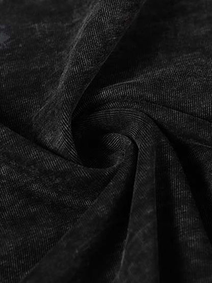 Vintage Washed Panel Seam Oversized T-Shirt 