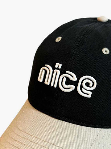 Color-Block Nice Letter Baseball Cap