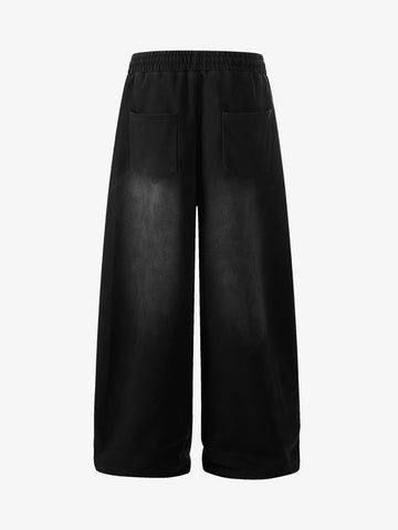 Distressed Studded Detail Baggy Sweatpants