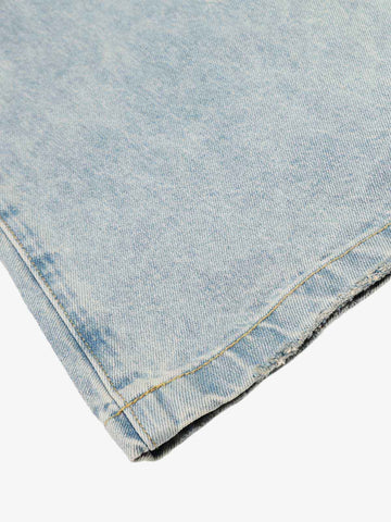 Denim Washed Distressed Barrel Jeans - 2511 