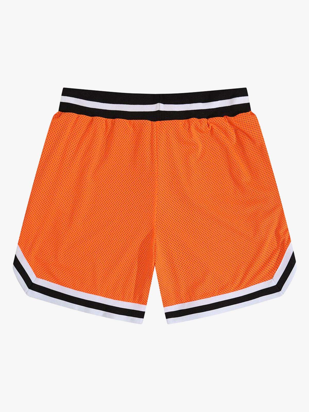Retro Mesh Drawstring Basketball Shorts