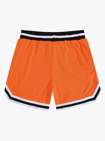 Retro Mesh Drawstring Basketball Shorts