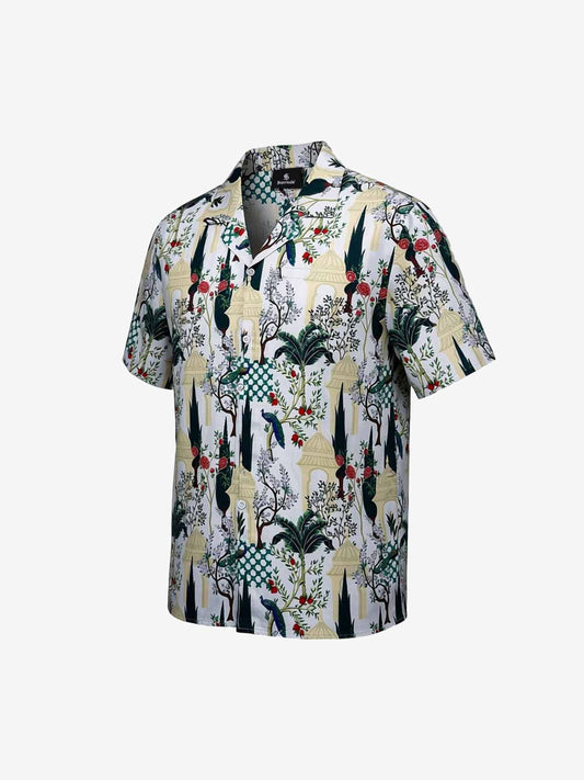 French Peacock Manor Cuban Shirt