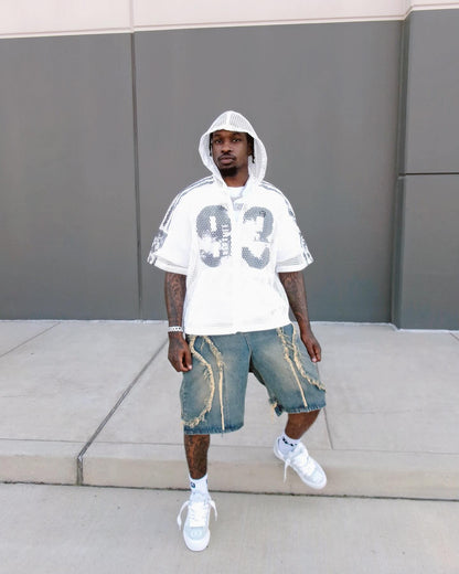 Thesupermade High Street Washed Distressed Denim Shorts - 2100