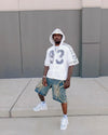 Thesupermade High Street Washed Distressed Denim Shorts - 2100