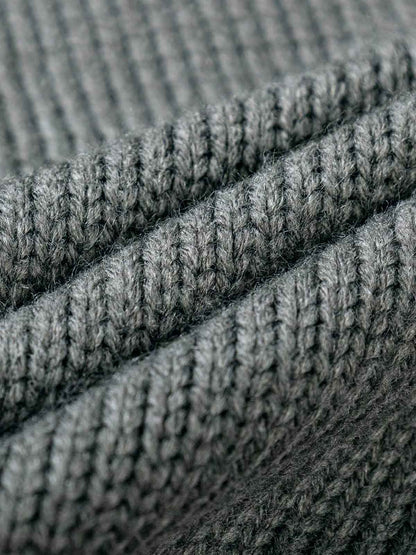 Asymmetric Irregular Knitted Sweater Hoodie 