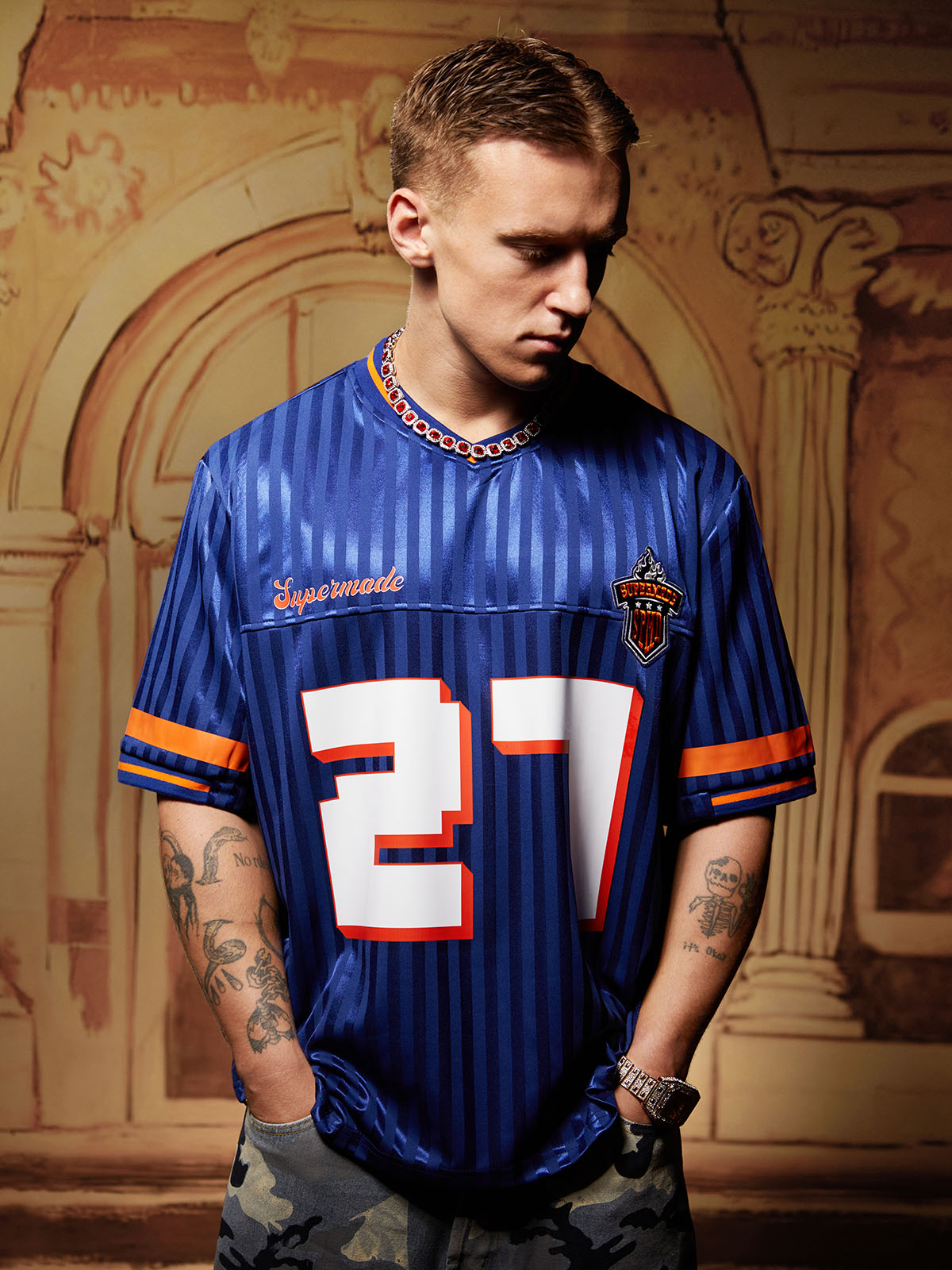 Original Striped Baseball Jersey T-Shirt - 2394 