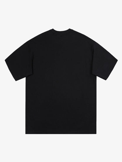 Original Street Protrait Graphic Print T-Shirt 