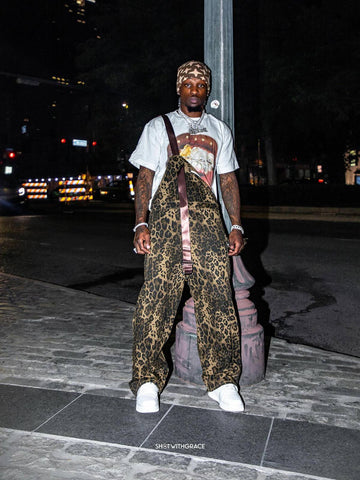 Thesupermade Leopard Print Street Style Workwear Overalls - 2020 