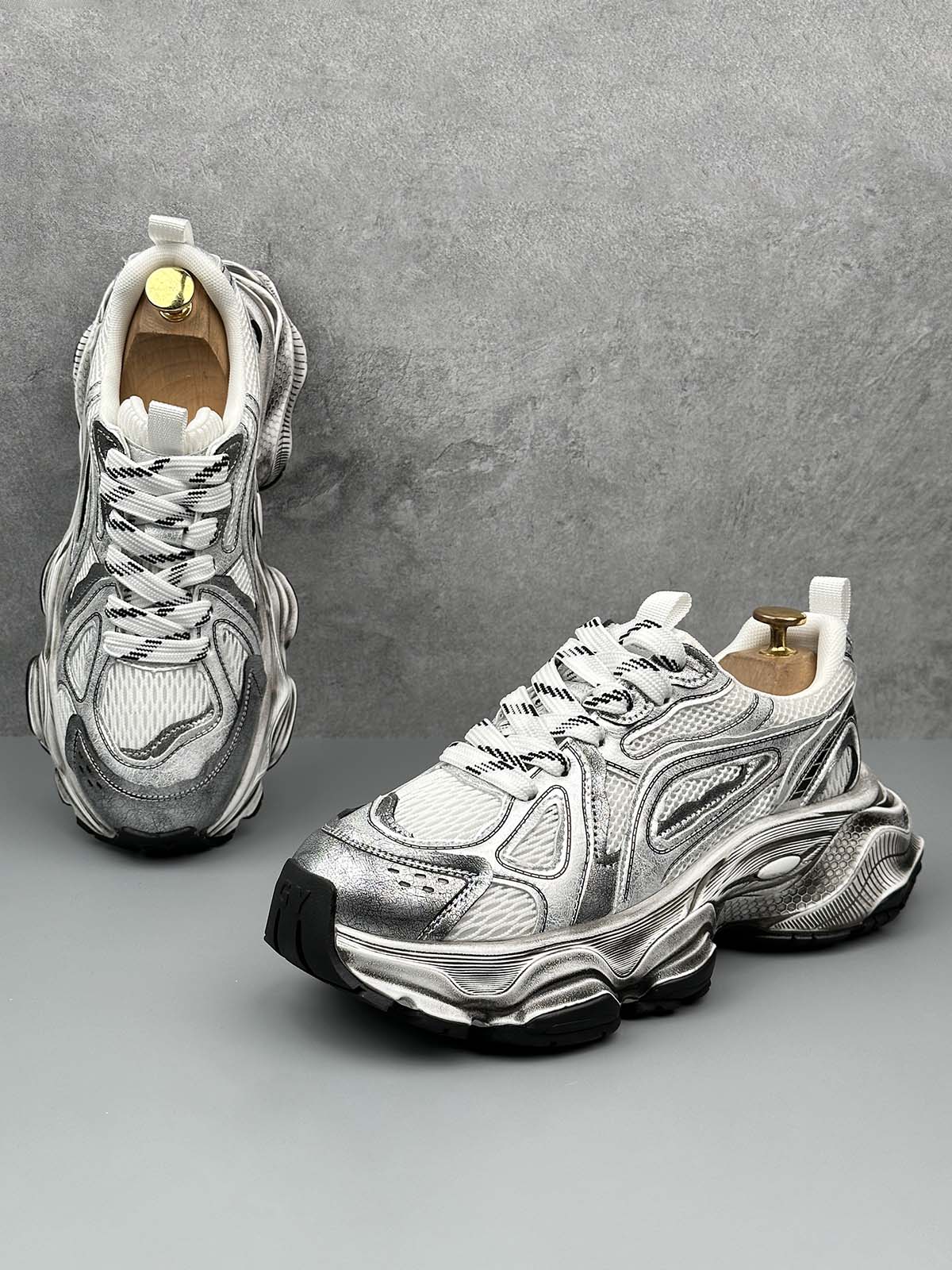 Chunky Sole Breathable Running Sneakers 