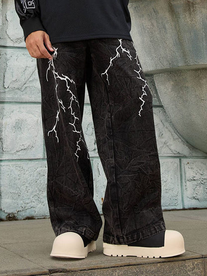 Thesupermade High Street Hip-hop Distressed Washed Jeans - 2185 