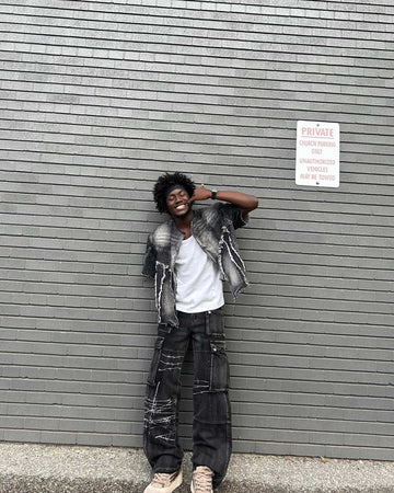 Thesupermade High Street Embroidery Hip-Hop Jeans - 2122 
