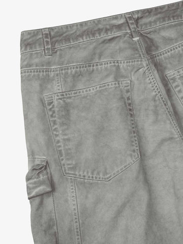 Thesupermade Vintage Wasteland Style Multi Pocket Work Pants 