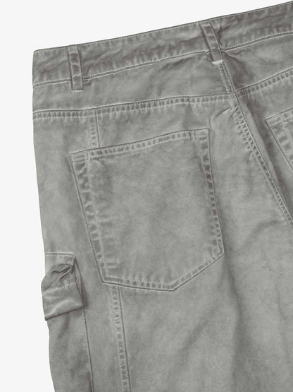 Thesupermade Vintage Wasteland Style Multi Pocket Work Pants 