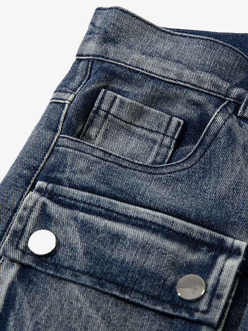 Thesupermade High Street Embroidery Hip-Hop Jeans - 2122 