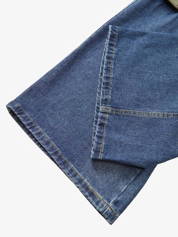 Thesupermade Homemade Large Pocket Cargo Jeans 