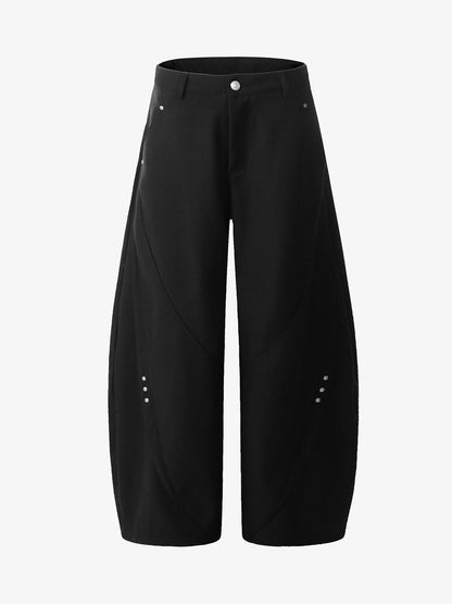 Retro Unisex Barrel Baggy Pants - 2450 
