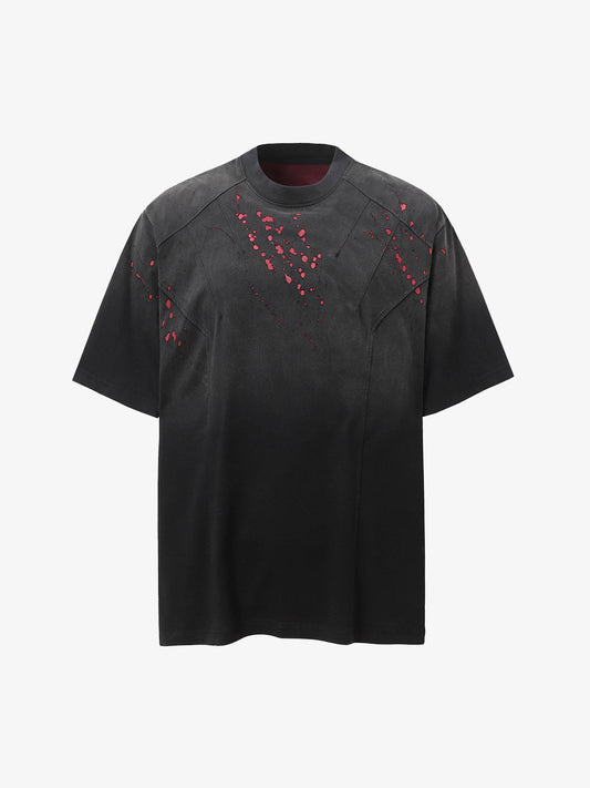 Vintage Washed Dot Spray T-Shirt 