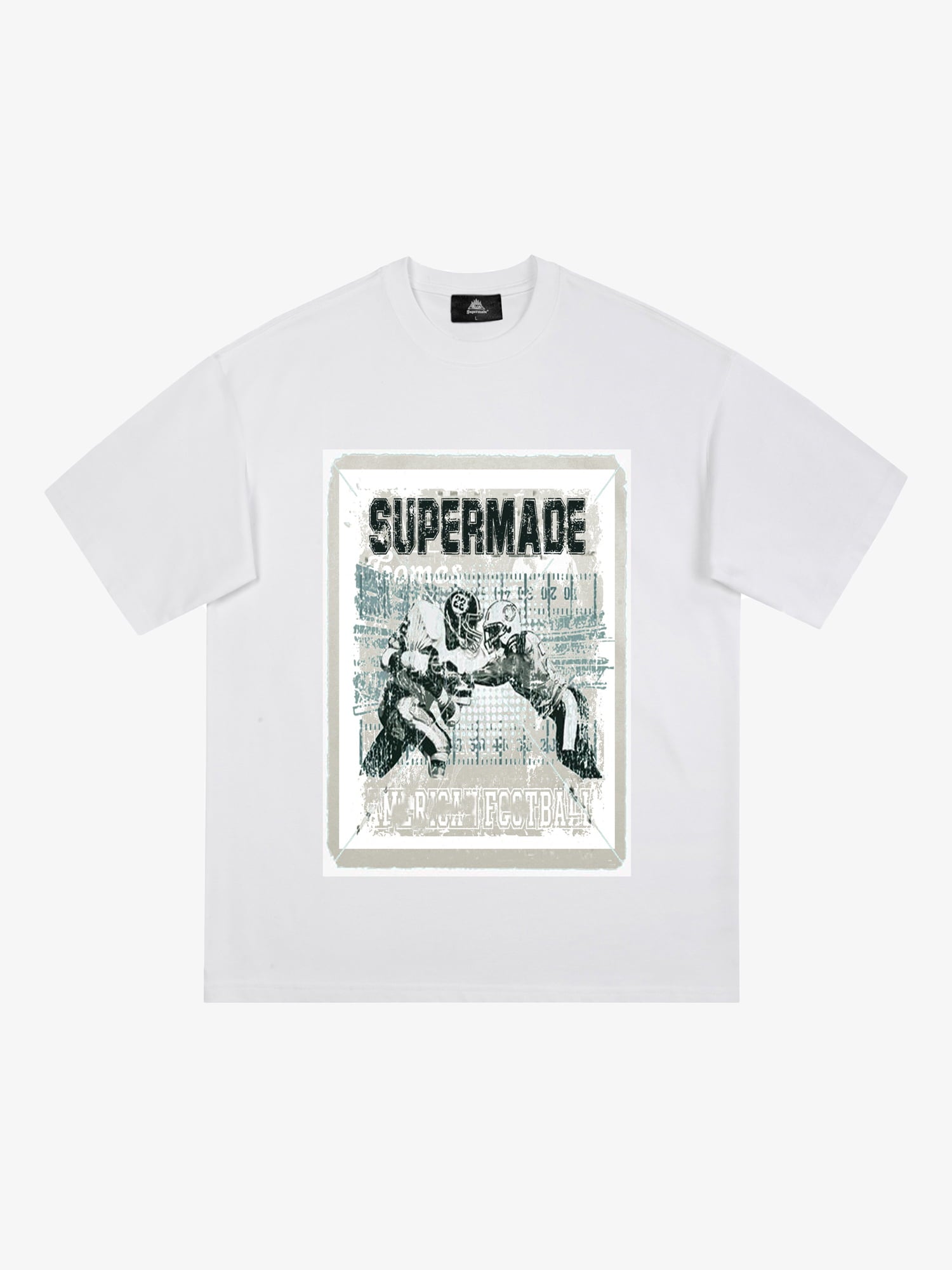 Super Bowl Football Print T-Shirt 